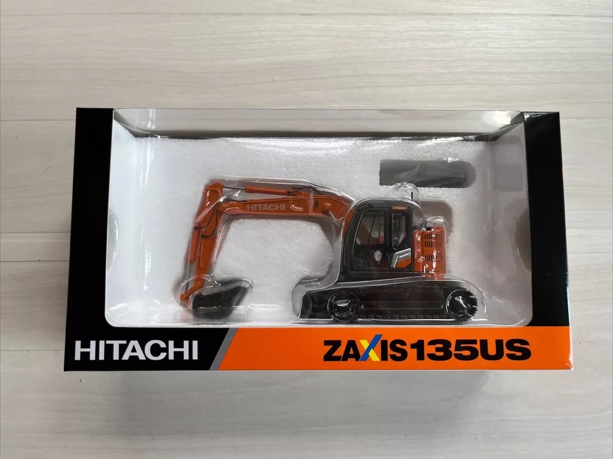 HITACHI 1/50 Scale Miniature Hydraulic Excavator ZX135US-7 HITACHI 1/50 Scale Miniature Hydraulic Excavator ZX135US-7