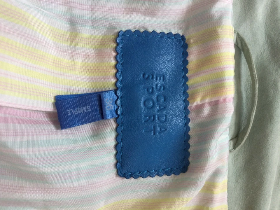 Abrigo Chaqueta Blazer Cuero Gamuza Deportivo Escada Foto 3 de 4