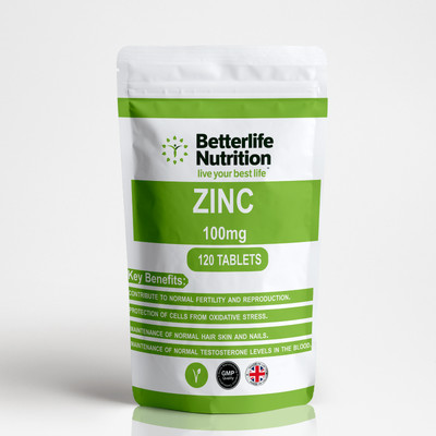 Zinc 100mg x 120 Tablets High Strength Immunity Health Vegan 300% RDA