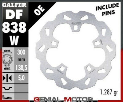 Disque de frein Galfer wave fixe 260x3mm DF814W - Pièces Freinage sur