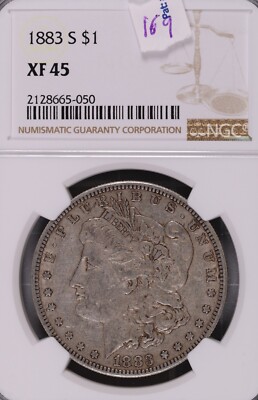 1883-S Morgan Silver Dollar NGC XF-45 #5-050 | eBay
