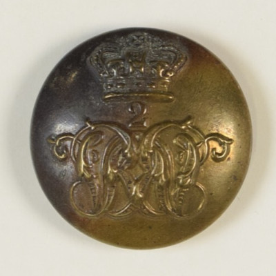 19thC. 2nd Dragoon Guards Queen's Bays Uniform Button N8B