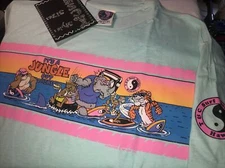 80's T&C Surf Designs T-shirt Men's Medium  Mint Green