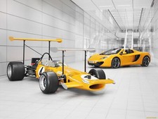Cars mclaren race supercar Desk Mat Stitched