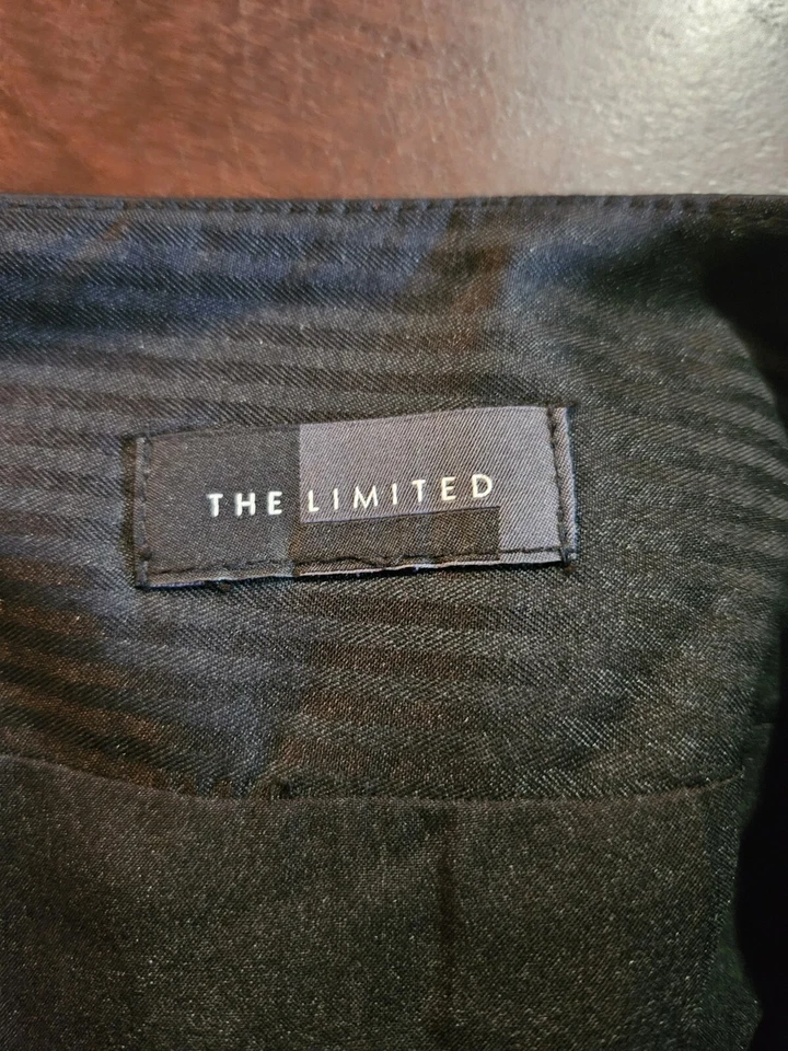 Falda de cachemira roja con cintura de cuero sintético talla 4 The Limited para mujer Foto 3 de 4