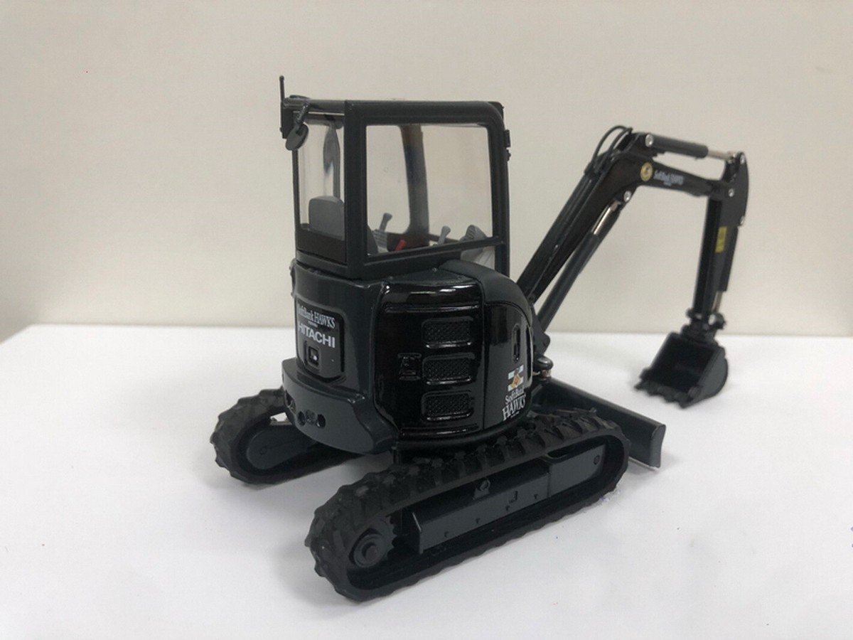 1/30 Scale HITACHI ZAXIS ZX35U-5A Compact Excavator Black Diecast