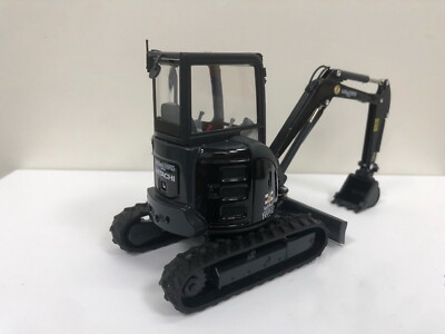 1/30 Scale HITACHI ZAXIS ZX35U-5A Compact Excavator Black Diecast