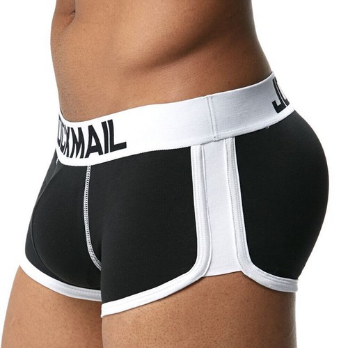 Men Underwear Enhance Padded Boxer Brief Low-rise Push Up Butt Lifter Trunks - Picture 22 of 28