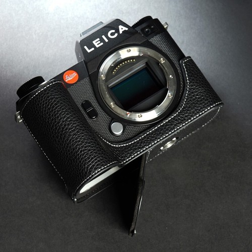 Handmade Genuine Leather Half Camera Case Covers Protection For Leica SL SL2 SL3 - Picture 11 of 33