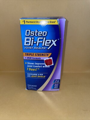 Osteo Bi-Flex Triple Strength Methylsulfonylmethane - 80 Tablets EACH 03/26