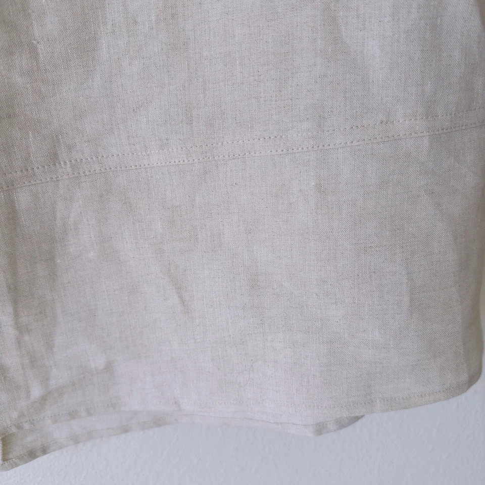 100% Linen Grandma Core Midi Skirt Size PL Lagenlook Kim Rogers - Image 4 of 4