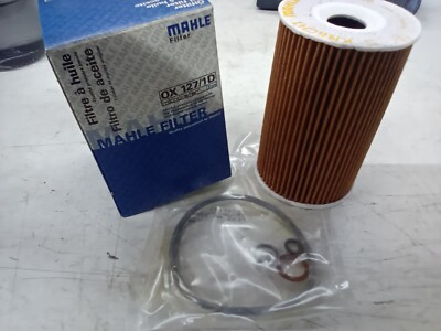 Engine Oil Filter Mahle OX127/1D, BMW #11421716192, Mann HU715/4x 