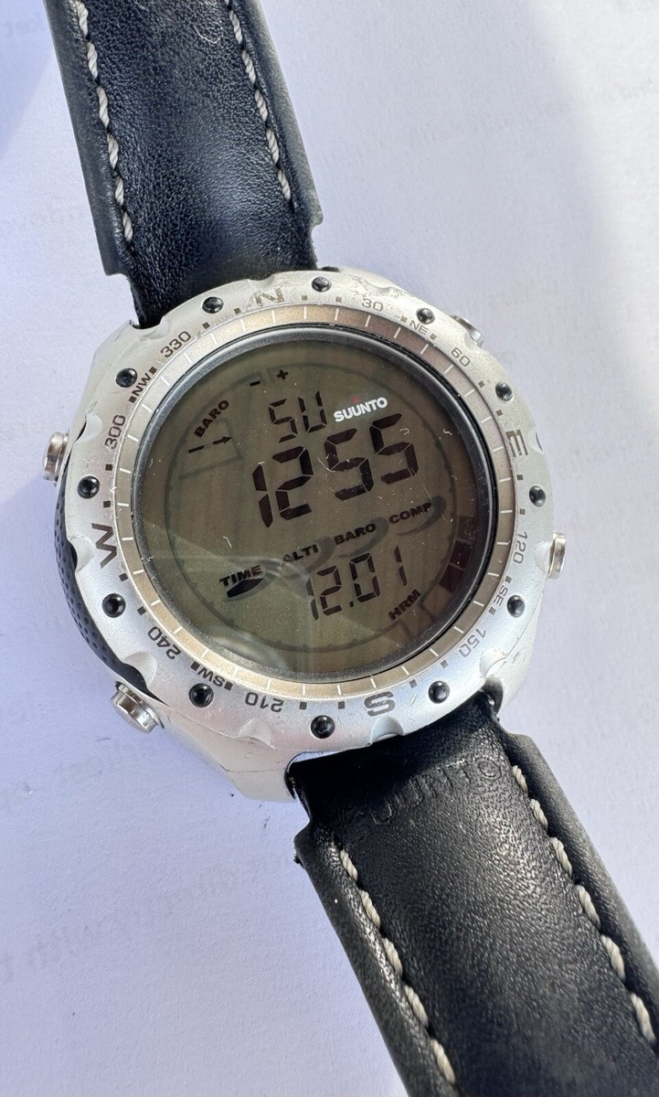 Suunto X-Lander Metron activity watch with leather strap