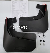2019-2025 New Gen. Silverado GM Rear Black Molded Splash Mud Guards 86517281 OEM
