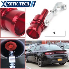 For Dodge Challenger Aluminum Turbo Sound Whistler Muffler Red Pipe Exhaust Xl For Dodge Challenger Aluminum Turbo Sound Whistler Muffler Red Pipe Exhaust Xl