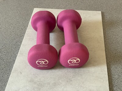 Fitness Mad Neoprene Dumbbell Pair – 1kg each – Purple UK