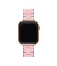 Michele 38/40mm 42/44mm Pink Silicone-Wrapped Apple Watch Bracelet MS20AS0001
