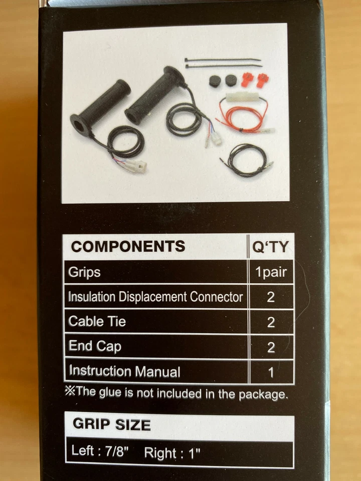 Daytona Heizgriffe 4-stufig 22,2mm 7/8 integrierter Schalter + Batterieschutz - Bild 2 von 4