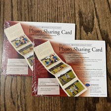 NEW Creative Memories Lot of 2 PHOTO SHARING CARDS: Natural Mounting Sleeves