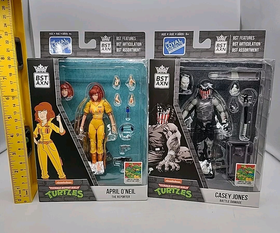 TMNT BST AXN Casey Jones & April O Neil Figure Set Teenage