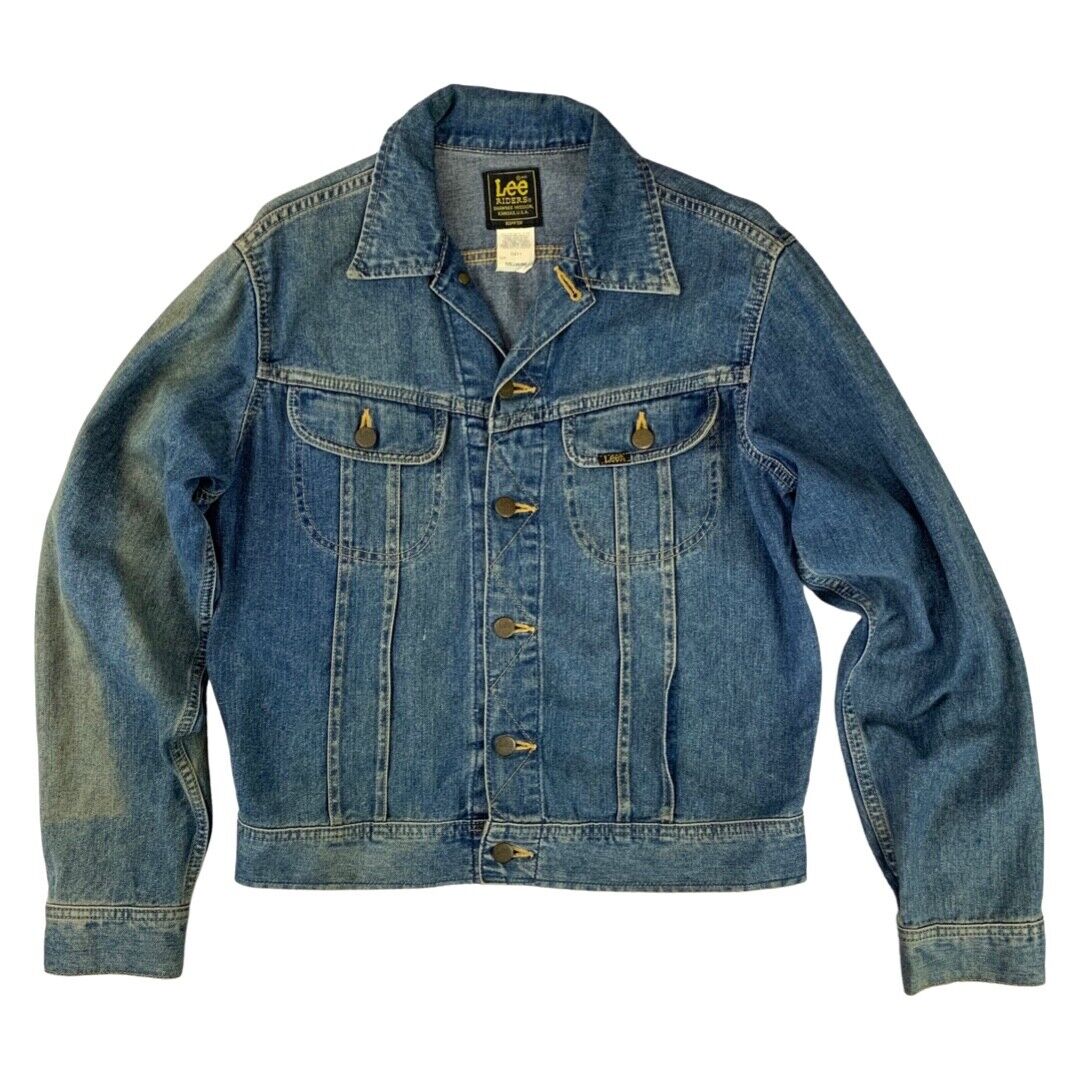 VTG V RARE LEE RIDERS EDWIN JAPAN COLAB DENIM TRUCKER JACKET VTG V RARE LEE RIDERS EDWIN JAPAN COLAB DENIM TRUCKER JACKET