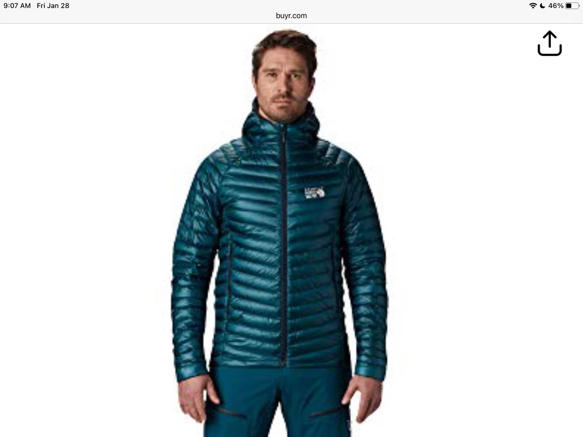 mountain hardwear phantom jacket down xl hoody green blue eBay