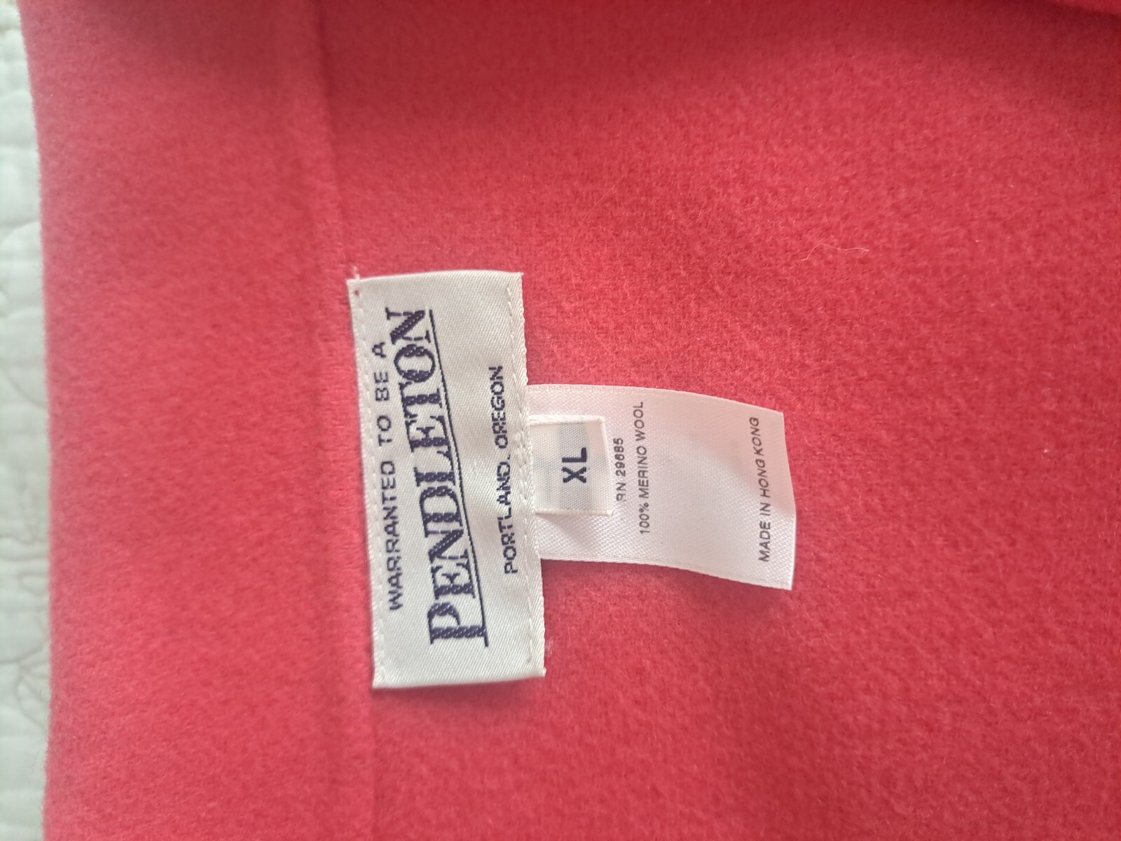 Pendleton Hot Pink Lamb Wool Buttonless Jacket Pa… - image 2