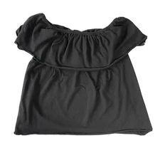 Tucker + Tate Black Short Sleeve Knit Shirt Girls Size Large (10/12)