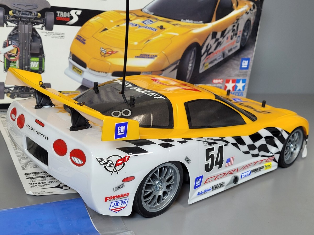 TAMIYA CORVETTE  C5-R フィニッシュドボディ TAMIYA 1/10 RC CORVETTE C5-R TA04S Chassis Kit | eBay