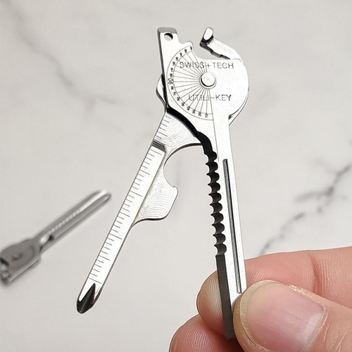Taschen Schlüsselanhänger Multitool Schlüsselform Öffner Flucht Outdoor Werkzeug Zubehör" - Bild 8 von 14