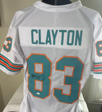 Mark Clayton autographed signed Miami Dolphins  Jersey JSA COA