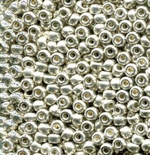 Miyuki Seed Beads 6/0 Galvanized Silver 6-181 Glass Beads 20g Round Rocaille
