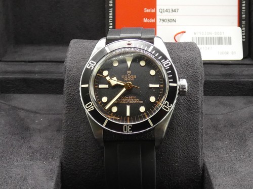 Tudor 79030n 2020 Black Bay 58 dive watch with Rubber Strap Box & Papers!