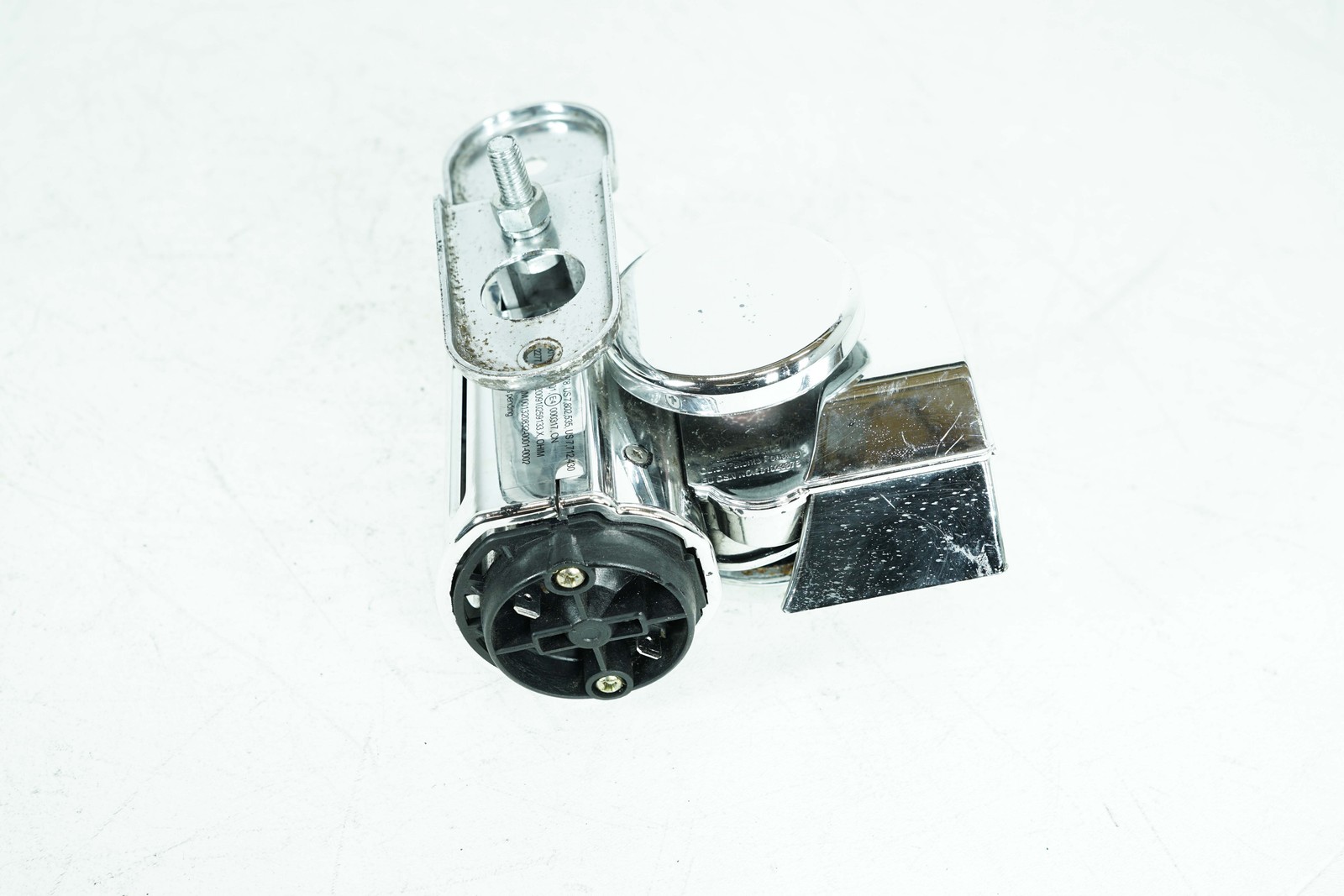 1995 Harley Touring Road King Air Horn Signal Klaxon Chrome Cover Wolo Bad Boy