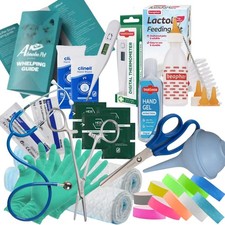 Alpha Dog Original Budget Whelping Kit Box Liners Milk Bottle Puppy ID Collars
