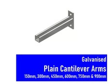 GALVANISED UNISTRUT PLAIN CANTILEVER ARMS 150MM 300MM 450MM 600MM 750MM 900MM