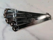 Endurance 18/10 Stainless Spice Jar Measuring Spoons Set of 5 Imperial/Metric