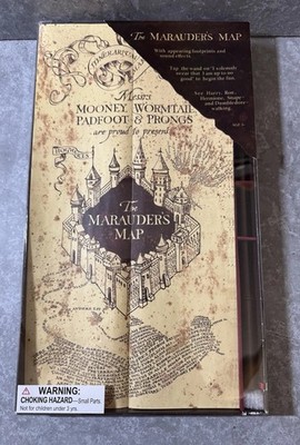 Harry Potter Plünderer Karte & Zauberstab interaktive Fußabdrücke Licht Geräusche