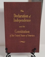 U S Declaration Of Independence  Constitution Pocket Edition Leather Feel Cover