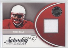 2011 Press Pass Legends Saturday Swatches Niles Paul #SSW-NP 1b0