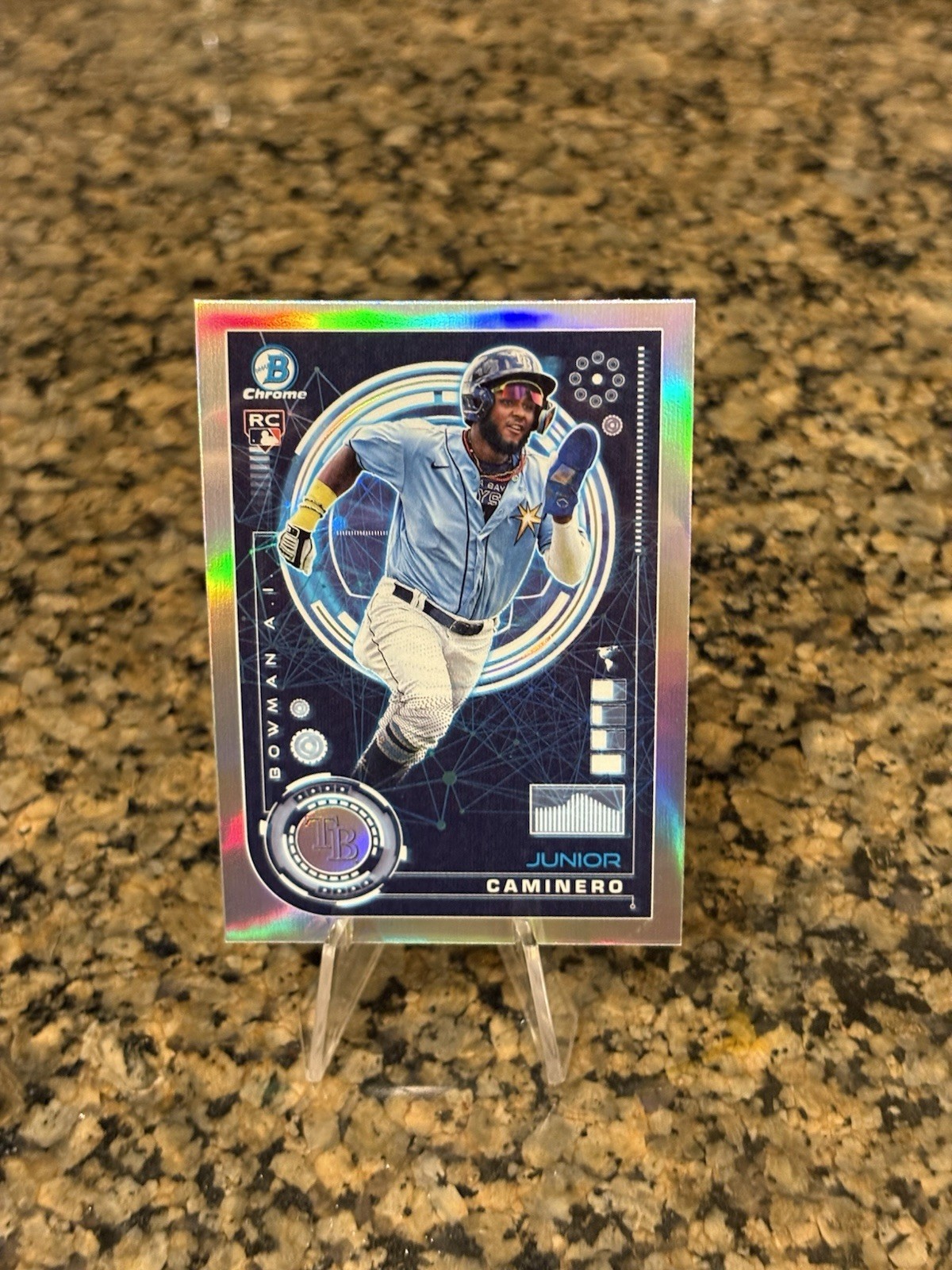 2024 Bowman Chrome JUNIOR CAMINERO #BAI-20 Bowman AI Refractor Insert