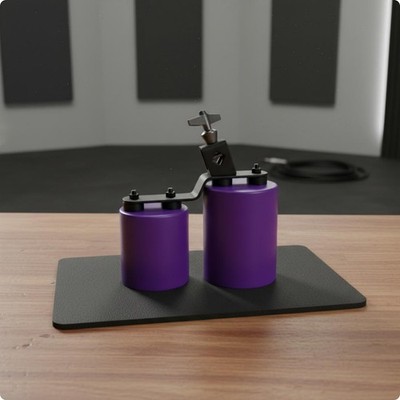 Double Drum Black Metal Hardware Musical Instrument Safe And
