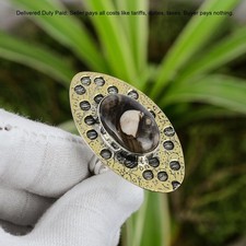 Valentines Sale Sterling Silver Oval Natural Peanut Wood Jasper Solitaire Ring