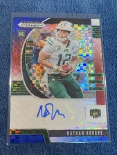 2020 Panini Prizm Draft Picks #257 Nathan Rourke Red White Blue /99 Auto