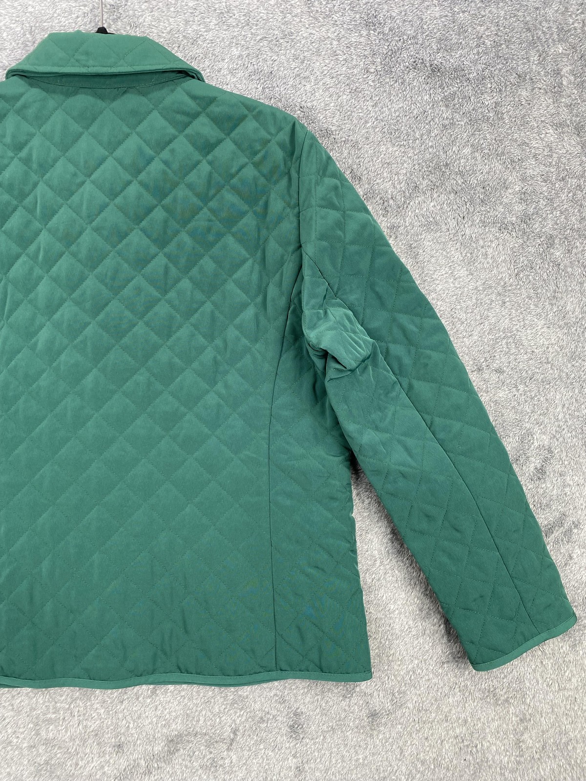 Pendleton Jacket Womens Medium Green Quilted Butt… - image 15