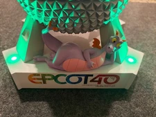 2022 Disney Parks Epcot 40th Anniversary Spaceship Earth Figment Figure Light Up