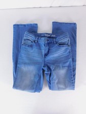 Cat  Jack Jeans Girls 12 Blue Bootcut Slim Stretch Denim Five Pocket 27 Waist