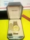 Men's Vintage Seiko World Timer Wristwatch 5T52-6A28 A6 W/Box Xtra Links