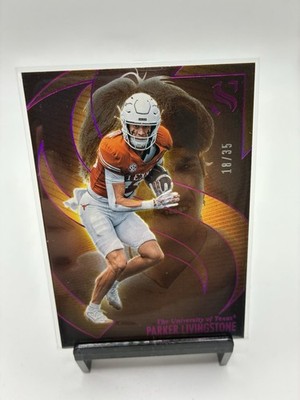 2025 Panini Silhouette Parker Livingstone #87 Texas Longhorn 18/35 Pink Prizm