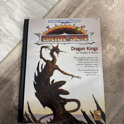 TSR Dark Sun Dragon Kings Advanced Dungeons & Dragons Hardcover 2408 1992